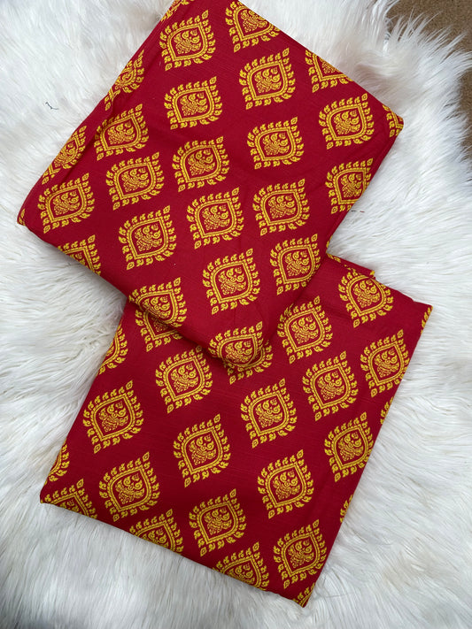 2Piece-Printed khaddar suit Es304