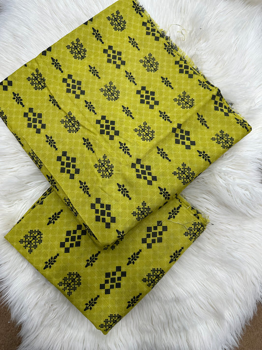2Piece-Printed khaddar suit Es309
