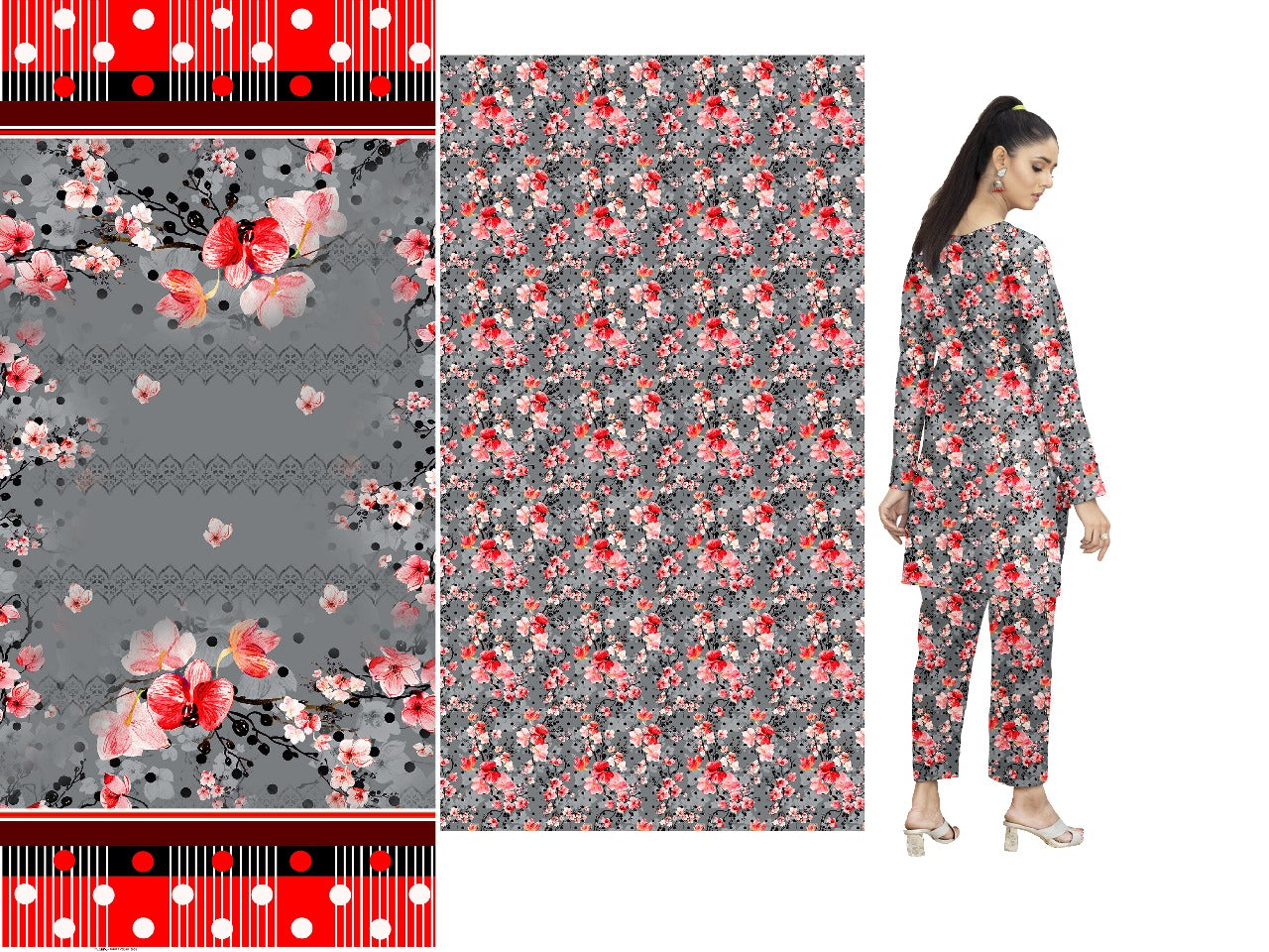 3Piece -Printed Lawn ES133