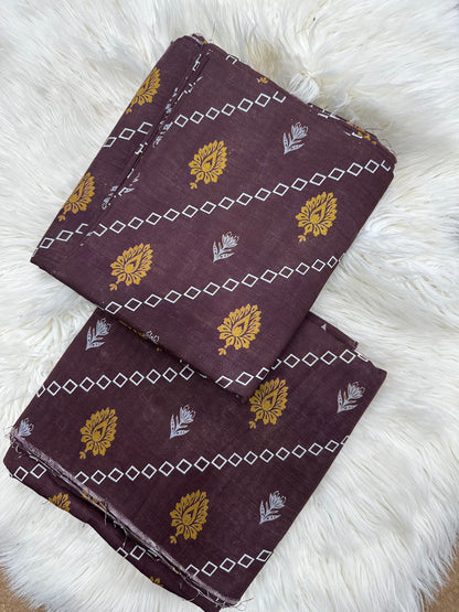 2Piece-Printed khaddar suit Es317