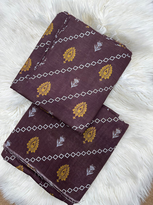 2Piece-Printed khaddar suit Es317