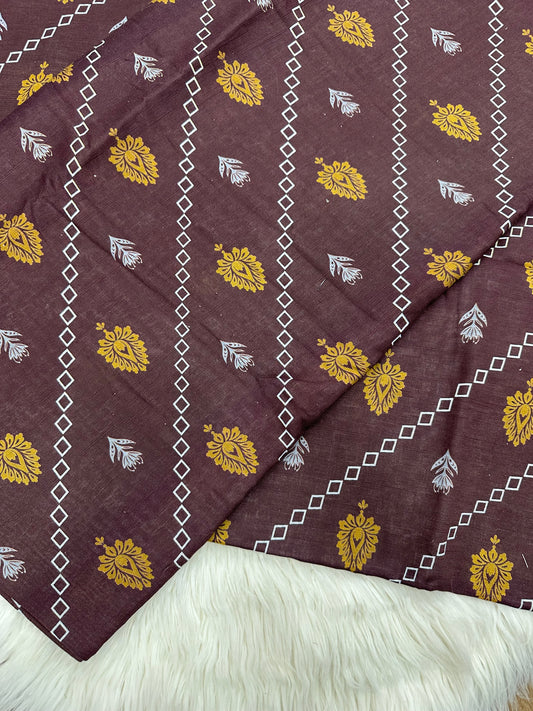 2Piece-Printed khaddar suit Es317