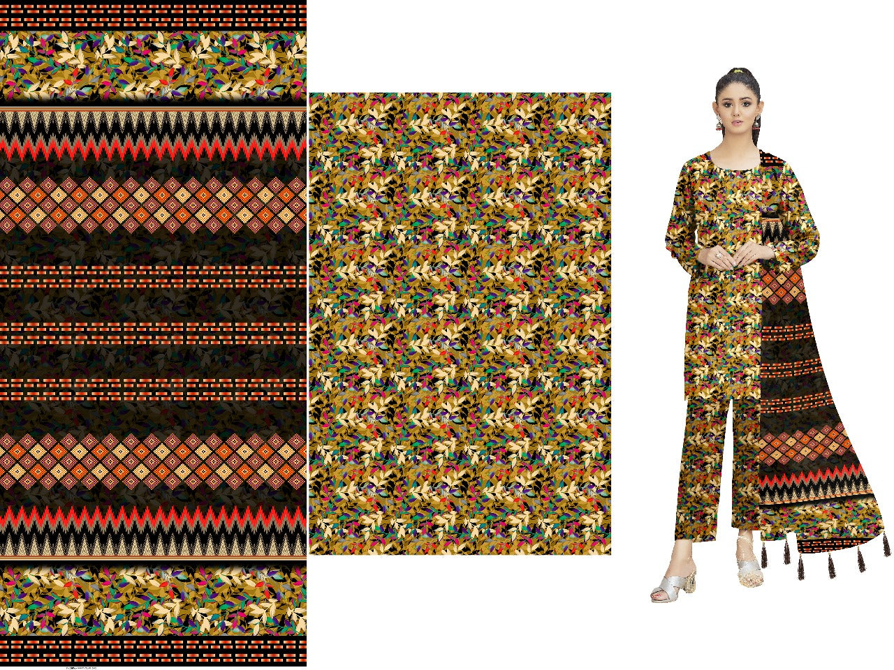 3Piece -Printed Lawn ES135
