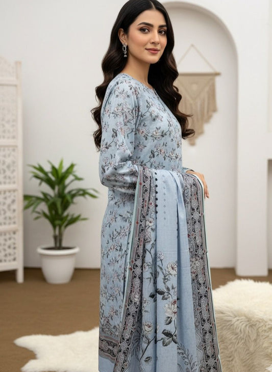 3Piece - Printed Lawn Suit ES147