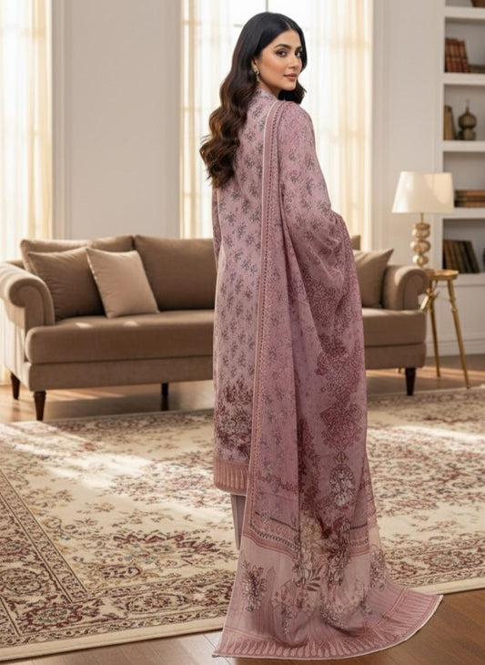 3Piece - Printed Lawn Suit ES149