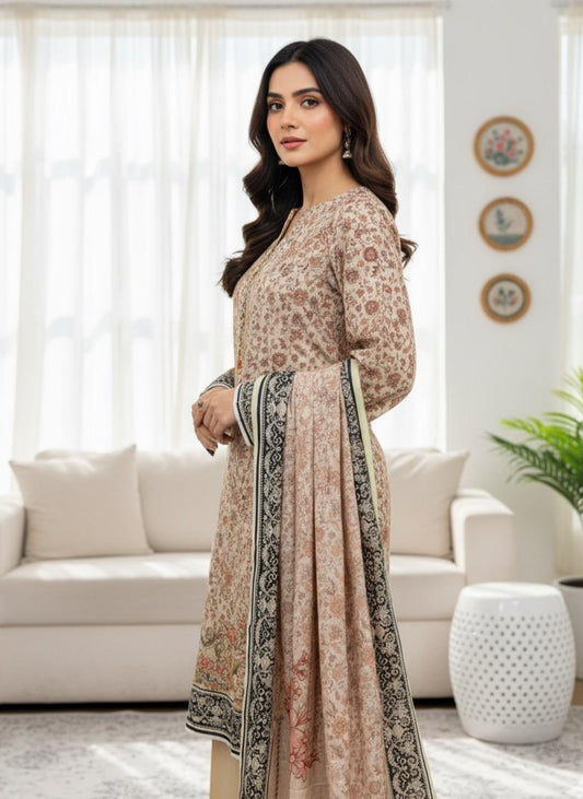 3Piece - Printed Lawn Suit ES146