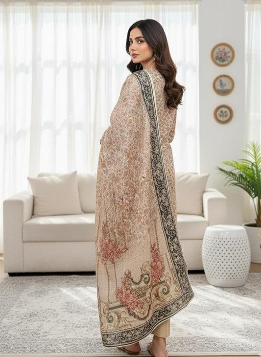 3Piece - Printed Lawn Suit ES146