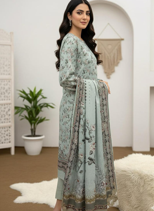 3Piece - Printed Lawn Suit ES150
